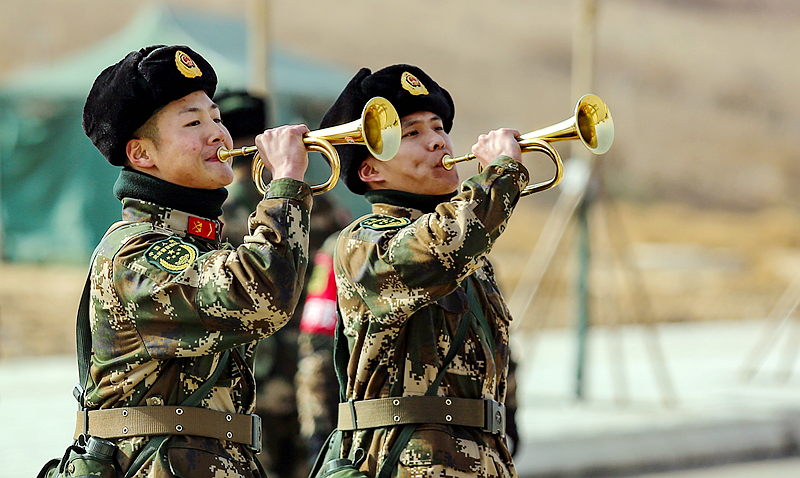 開訓(xùn)！武警甘肅省總隊(duì)拉開新年度軍事訓(xùn)練戰(zhàn)幕（組圖）