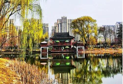 天水馬跑泉公園，這滿園春色似美人的嫣然一笑般撩人