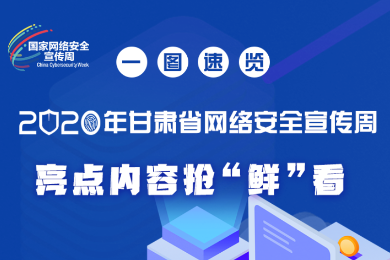 一圖速覽2020年甘肅省網(wǎng)絡(luò)安全宣傳周，亮點(diǎn)內(nèi)容搶“鮮”看！
