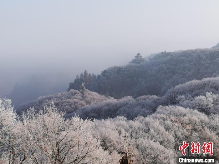 圖為連綿山脈，皆是白色?！⌒煺袢A 攝