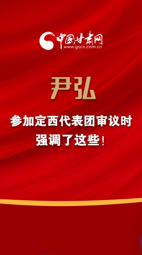 【2022甘肅兩會(huì)·圖解】尹弘書記參加定西代表團(tuán)審議時(shí)強(qiáng)調(diào)了這些！