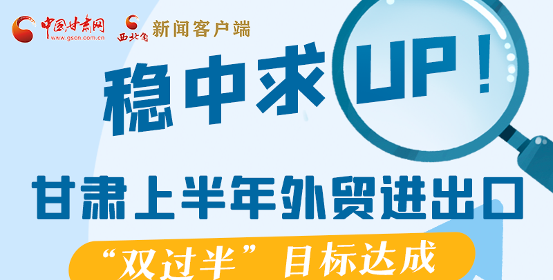 圖解|穩(wěn)中求UP！甘肅上半年外貿(mào)進出口“雙過半”目標達成