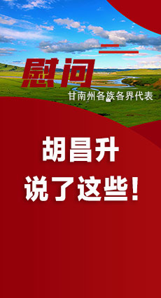  圖解|慰問甘南州各族各界代表 胡昌升說了這些！