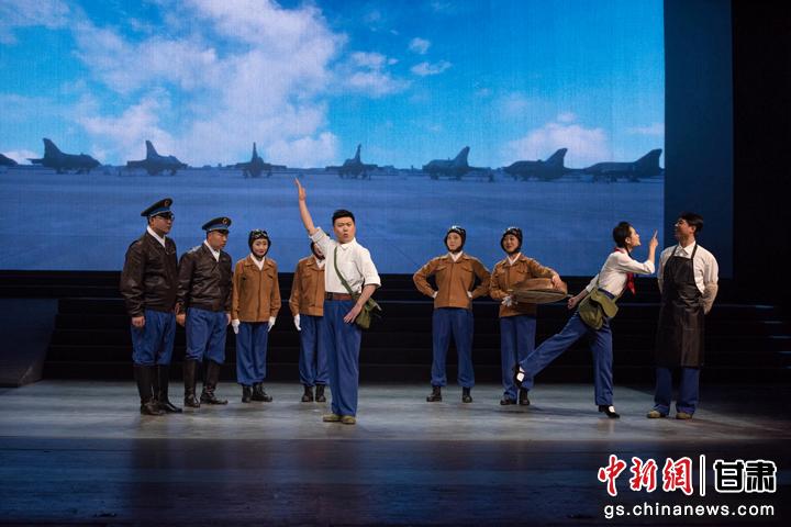 圖為甘肅原創(chuàng)音樂劇《風花雪月》演出劇照。(資料圖)潘禹辰 攝