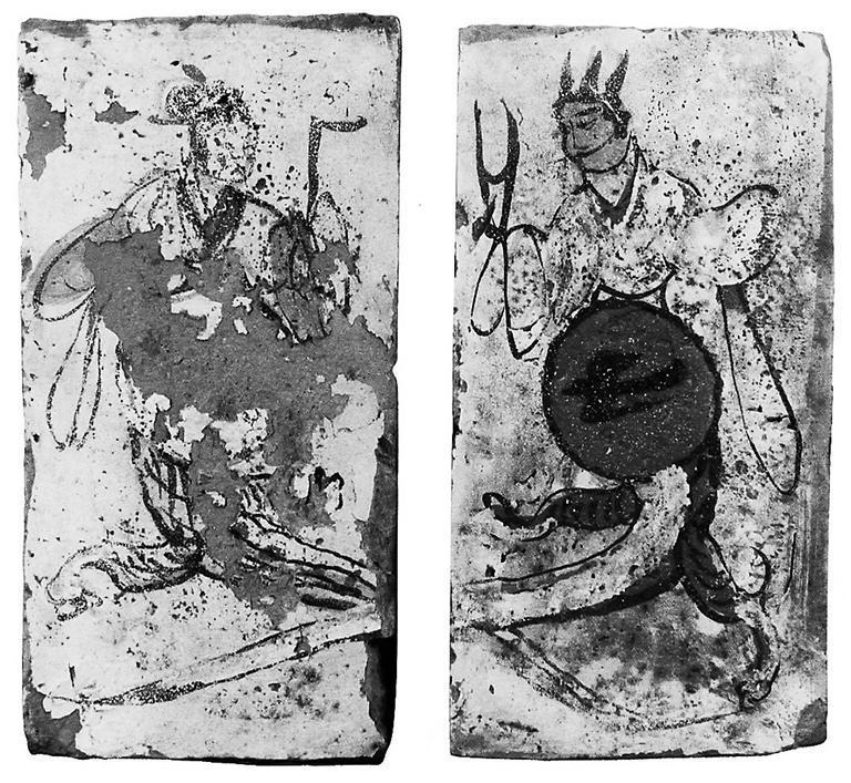 高臺(tái)縣博物館藏魏晉墓出土的女媧、伏羲畫像磚