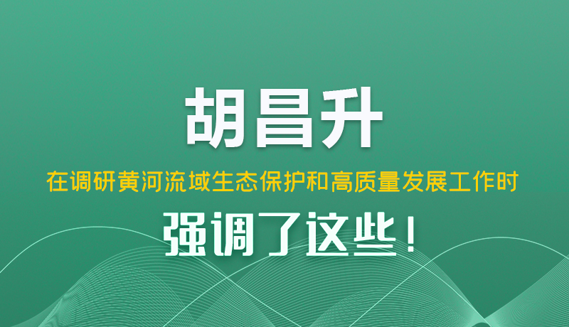 圖解|胡昌升在調(diào)研黃河流域生態(tài)保護(hù)和高質(zhì)量發(fā)展工作時(shí)強(qiáng)調(diào)了這些！