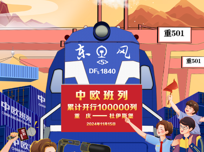 飛天漫評(píng)：從1到100000，見(jiàn)證中歐班列聯(lián)通世界
